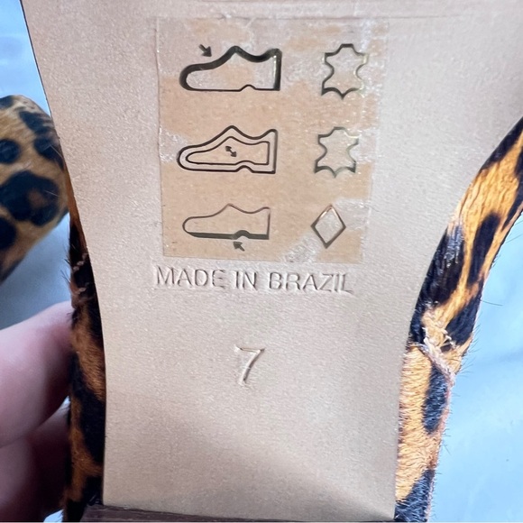 MADEWELL The Regan Boot in Leopard Calf Hair Ankle Boots Size 7 NWT - Picture 9 of 11